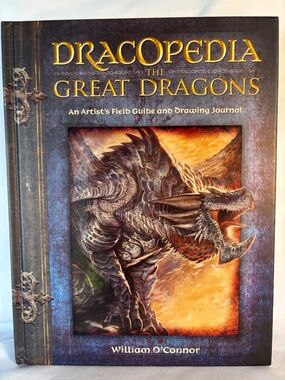 BRAND NEW! DRACOPEDIA THE GREAT DRAGONS HARDCOVER - BROW/GOLD HARDCOVER